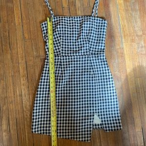 Gingham mini dress